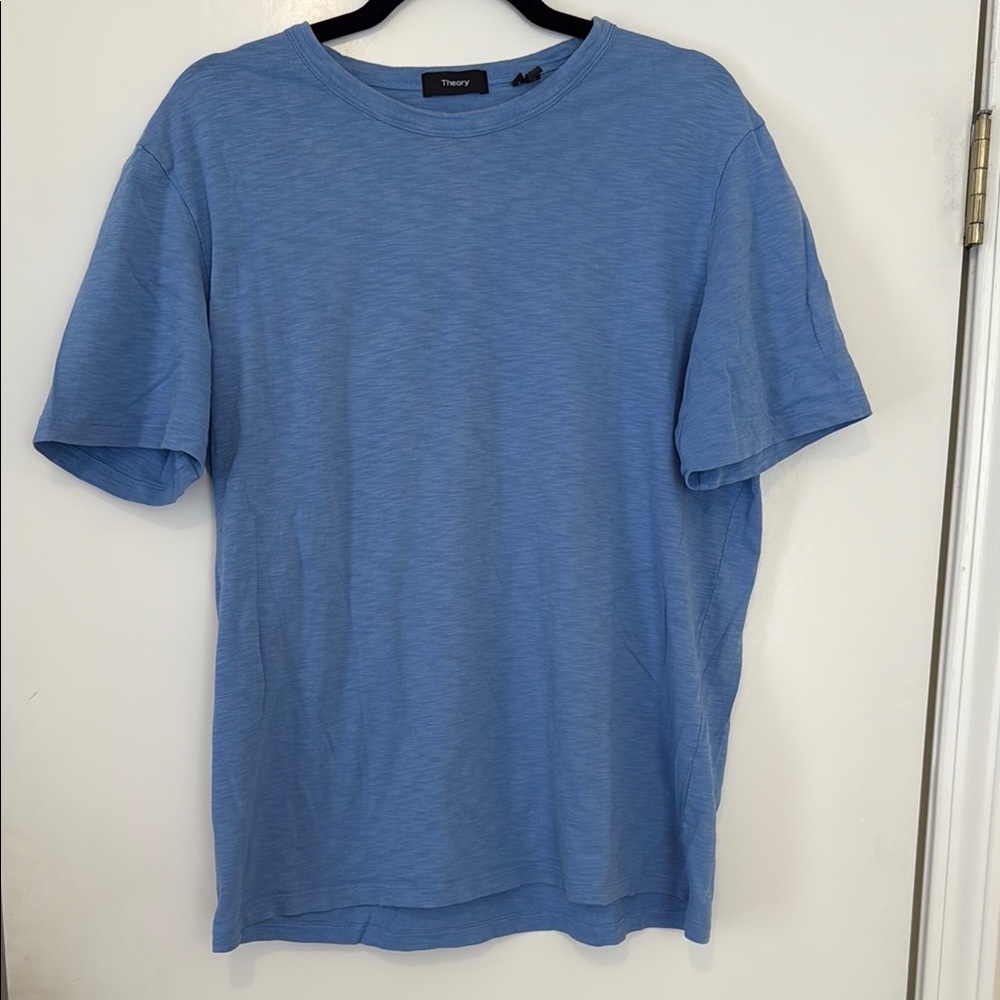 Theory Blue Short Sleeve Tee Casual Comfort